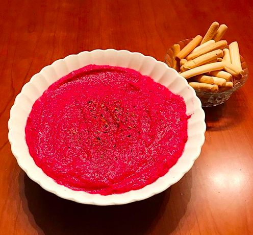 Hummus de remolacha