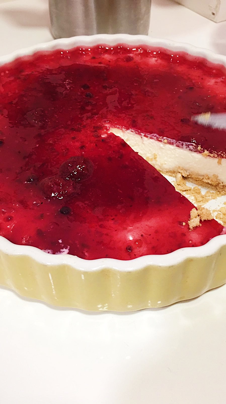 Cheesecake de frambuesa